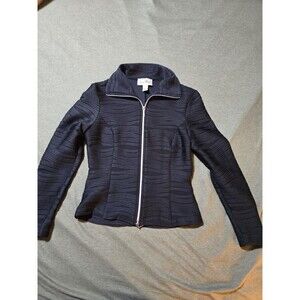 Joseph Ribkoff Womens Black Textured Stretch Jacket Size 8